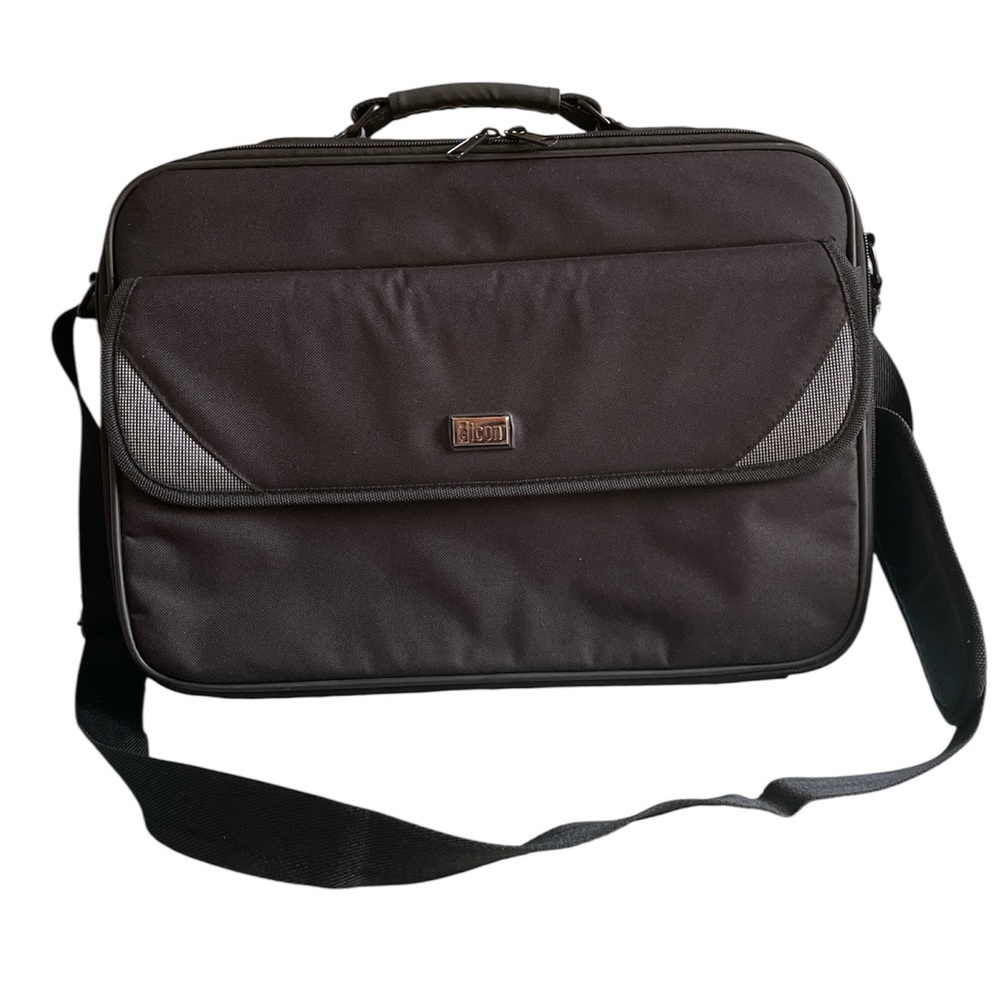 Icon Computer Bag – Black – 15” x 11” x 2” unisex 
pre owned